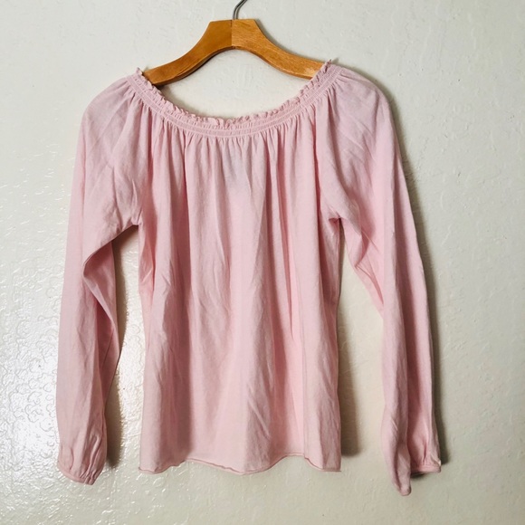 Chaser Off Shoulder shirred boho Pink top size XS - Picture 2 of 14